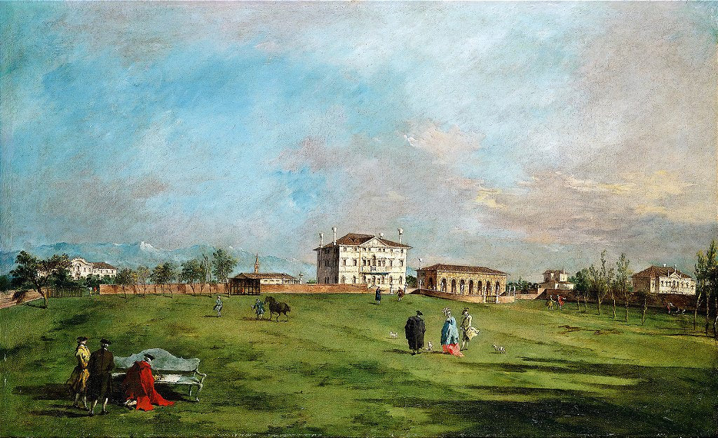 A Villa Loredan, Paese (início da década de 1780) - Francesco Guardi