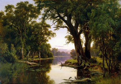 Um billabong do Goulburn, Victoria (1884) - Henry James Johnstone