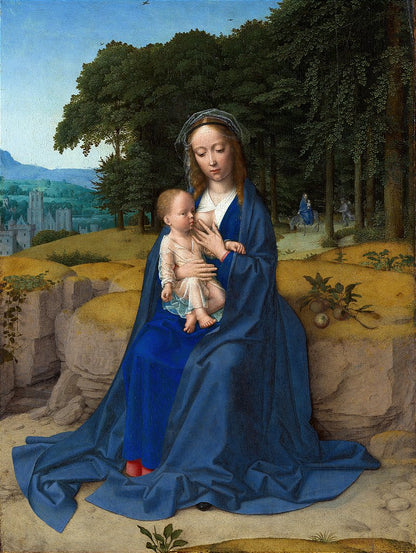O resto na fuga para o Egito - Gerard David