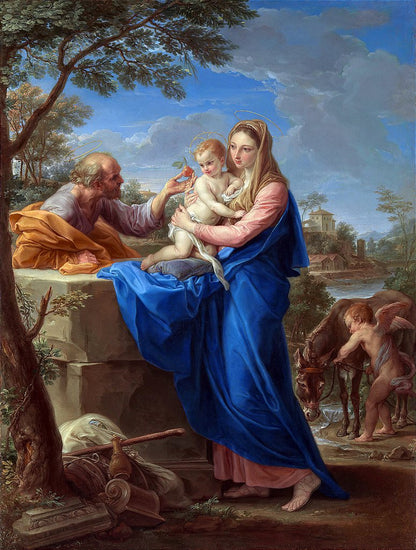 O resto da fuga para o Egito - Pompeo Batoni