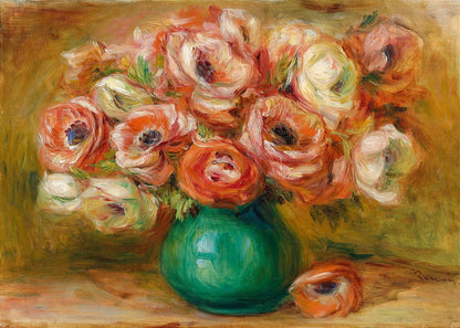 Vaso d'anémones - Pierre Auguste Renoir
